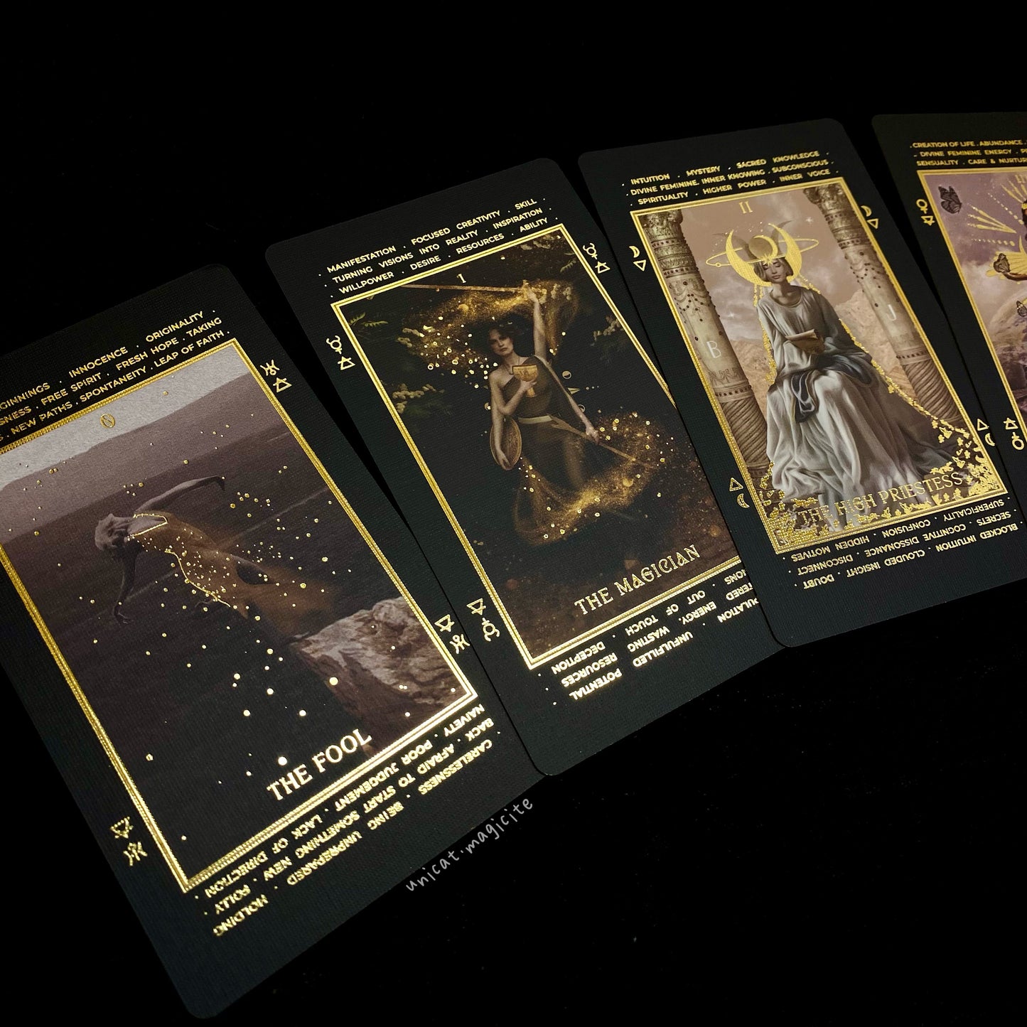 Lucid Dreams' Beginners Tarot Deck • Ed. IV • Black Edition• 🌟