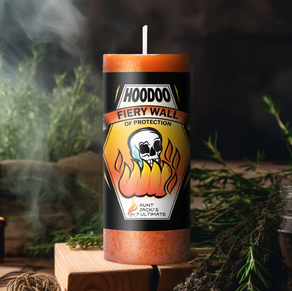 🧙🏻♀️Aunt Jacki's Hoodoo Fiery Wall of Protection Candle 火熱防護牆能量蠟燭