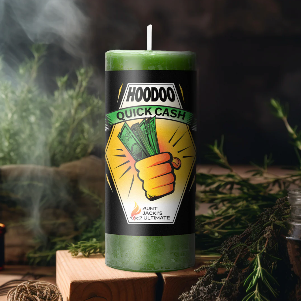 🧙🏻♀️Aunt Jacki's Hoodoo Quick Cash Candle 快速金錢能量蠟燭