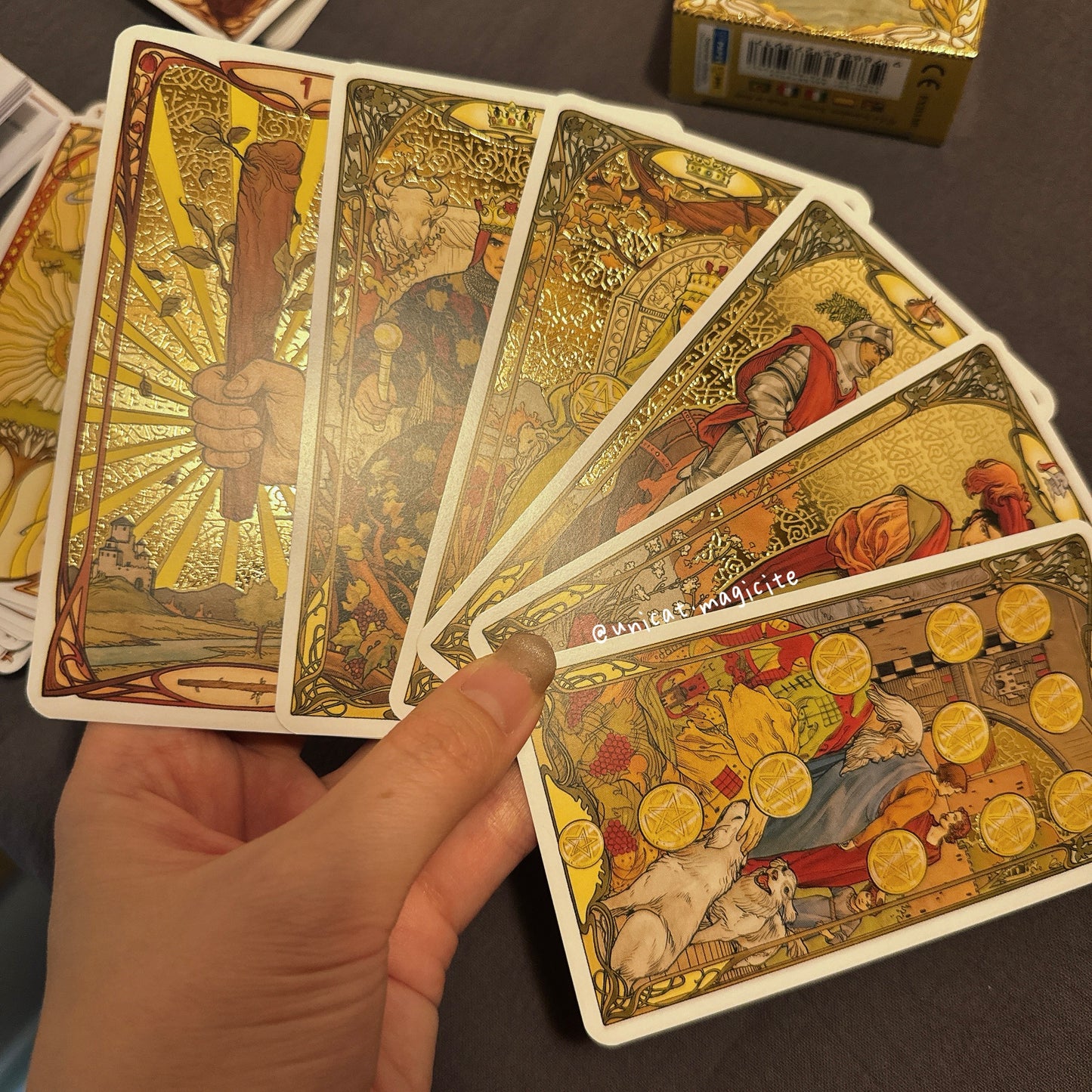 Golden Art Nouveau Tarot